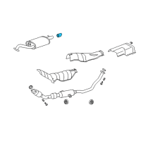 OEM 2009 Toyota Corolla Tailpipe Extension Diagram - 17408-37010