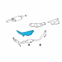 OEM 2013 Toyota Corolla Heat Shield Diagram - 58151-12300