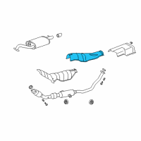 OEM 2011 Toyota Corolla Heat Shield Diagram - 58153-12190