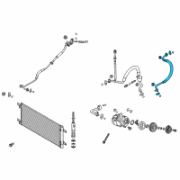 OEM Ford F-250 Super Duty Return Line Assembly Diagram - BC3Z-19867-D