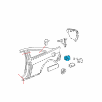 OEM 2007 Honda Accord Adapter, Fuel Cap Diagram - 63915-SDN-A00ZZ