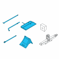 OEM 2015 Infiniti QX80 Tool Set Diagram - 99501-1LA0C