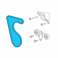 OEM 2011 Chevrolet Tahoe AC Belt Diagram - 12637200