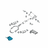 OEM Infiniti INSULATOR-Heat, Front Floor RH Diagram - 74752-AM600