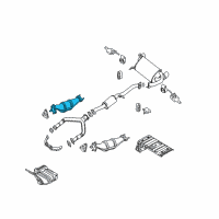 OEM Nissan 350Z Three Way Catalyst Converter Diagram - 208B2-CD425