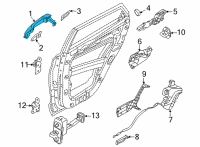 OEM 2022 Hyundai Santa Cruz HANDLE-REAR DOOR OUTSIDE, LH Diagram - 83651-K5000-CA