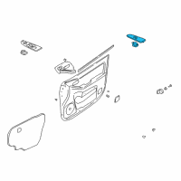 OEM 2002 Hyundai Elantra Power Window Sub-Switch Assembly Diagram - 93575-2D000-AX