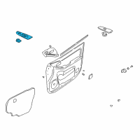 OEM 2006 Hyundai Elantra Power Window Main Switch Assembly Diagram - 93570-2D100-AX