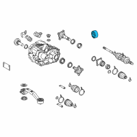 OEM Lexus Cushion, Differential Mount Diagram - 41651-48080