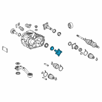 OEM Lexus RX450hL Shaft Sub-Assembly, Differential Side Gear Diagram - 41309-28050