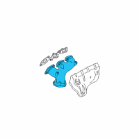 OEM 2003 Nissan Altima Exhaust Manifold Assembly Diagram - 14006-8J100