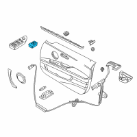 OEM 2006 BMW 325xi Window Lifter Switch Diagram - 61-31-6-945-874