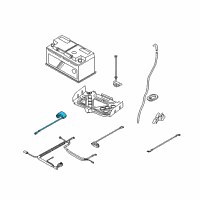 OEM 2008 BMW 128i Negative Battery Cable Diagram - 61-12-7-616-199