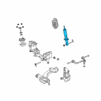 OEM 2006 Lincoln Town Car Strut Diagram - 3U2Z-18124-BP