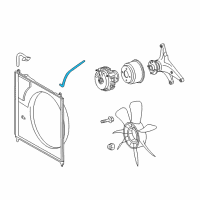 OEM 2019 Toyota Tundra Reservoir Hose Diagram - 16567-0P100