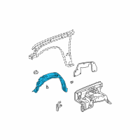 OEM 1997 Toyota Tacoma Splash Shield Diagram - 53875-04031