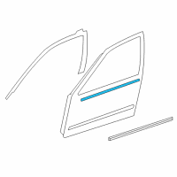 OEM 2005 Nissan Altima MOULDING Assembly - Front Door Outside, RH Diagram - 80820-ZD90A