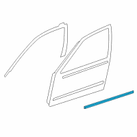 OEM 2002 Nissan Altima Moulding-Front Door, RH Diagram - 80870-8J001