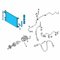 OEM Ford Condenser Diagram - DR3Z-19712-A