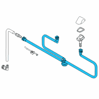 OEM 2013 BMW 128i Hose Line, Headlight Cleaning System Diagram - 61-67-7-179-469