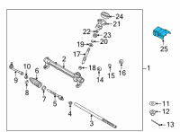 OEM 2022 Hyundai Santa Fe Heat Protector Assembly-Power STEE Diagram - 57280-L1000