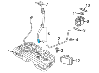 OEM 2011 BMW 528i Filler Pipe Diagram - 16-11-7-205-699