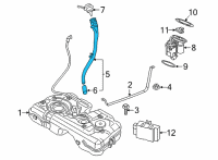 OEM 2020 BMW 228i xDrive Gran Coupe PLASTIC FILLER PIPE Diagram - 16-11-7-487-443