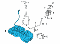 OEM BMW M235i xDrive Gran Coupe PLASTIC FUEL TANK Diagram - 16-11-9-895-427