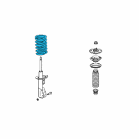 OEM 2003 Saturn Vue Front Spring Diagram - 22672549