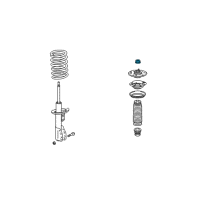 OEM 2007 Saturn Vue Top Nut Diagram - 22196749