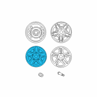 OEM 2005 Mercury Mariner Wheel, Alloy Diagram - YL8Z-1007-DA