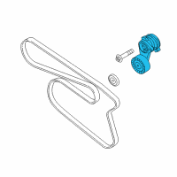 OEM BMW 528i Mechanical Belt Tensioner Diagram - 11-28-8-620-022