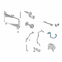 OEM 2009 Honda Element Hose, Discharge Diagram - 80315-SCV-A90