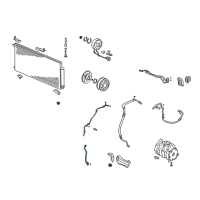 OEM 2005 Honda Element Pipe B, Receiver Diagram - 80342-SCV-A02