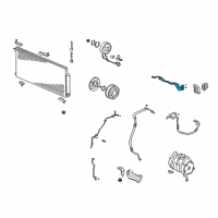 OEM 2005 Honda Element Pipe Assembly, Air Conditioner Diagram - 80325-SCV-A02