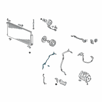 OEM 2011 Honda Element Pipe A, Receiver Diagram - 80341-SCV-A01