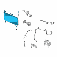 OEM Honda Element Condenser Diagram - 80110-SCV-A01