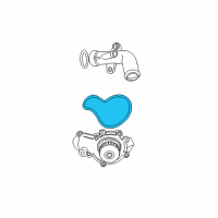 OEM 2005 Jeep Liberty Seal-Water Pump Body Diagram - 4621564