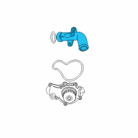 OEM Chrysler Tube-Water Inlet Diagram - 4621491