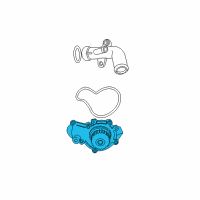 OEM 2003 Jeep Wrangler Water Pump Diagram - 4694307AF