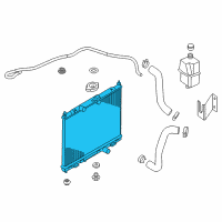 OEM 2015 Chevrolet City Express Radiator Diagram - 19316313