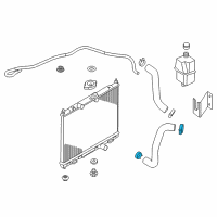 OEM 2015 Chevrolet City Express Upper Hose Clamp Diagram - 19317872