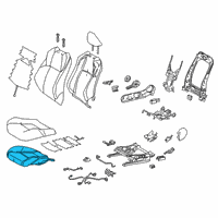 OEM 2020 Toyota C-HR Seat Cushion Pad Diagram - 71511-10320