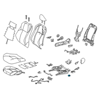 OEM 2018 Toyota C-HR Heater Control Diagram - 87501-10020