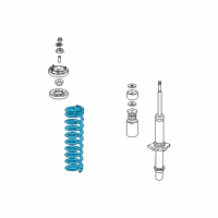 OEM 2002 Acura TL Spring, Front (Showa) Diagram - 51401-S3M-A02