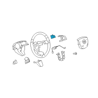 OEM 2008 Cadillac CTS Switch Assembly Diagram - 25850372