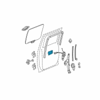 OEM 2008 GMC Canyon Handle Asm-Front Side Door Inside *Chrome M Diagram - 25802015