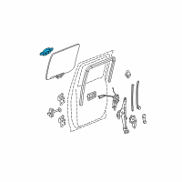 OEM 2008 GMC Canyon Handle, Outside Diagram - 25875524