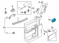 OEM 2021 Ford F-150 SWITCH - WINDOW CONTROL - SING Diagram - ML3Z-14529-BA