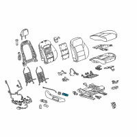 OEM 2016 Chevrolet Malibu Power Seat Switch Diagram - 23479426